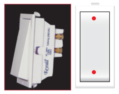 10A Rocker 2 Way Switch