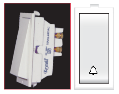 10A Rocker Bell Push Switch