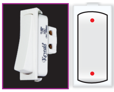 10A Round 2 Way Switch